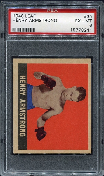 1948 Leaf Boxing #35 Henry Armstrong PSA 6
