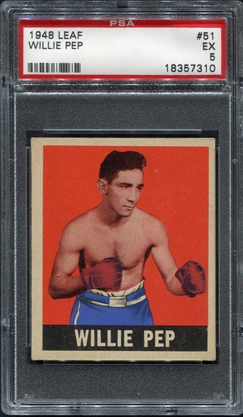 1948 Leaf Boxing #51 Willie Pep PSA 5