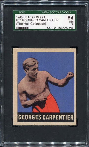 1948 Leaf Boxing #67 Georges Carpentier SGC 84