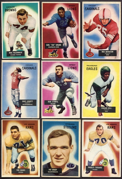 1955 Bowman Football Lot of 20 Different