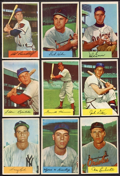 1954 Bowman Lot of 20 Different 
