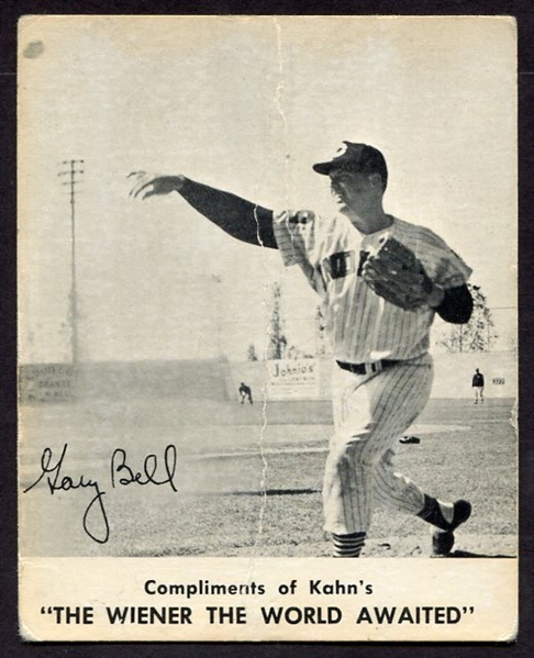 1962 Kahns Gary Bell Cleveland No Fat Man Variation