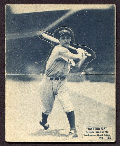 R318 Batter-Up #182 Frank Crosetti New York Yankees VG
