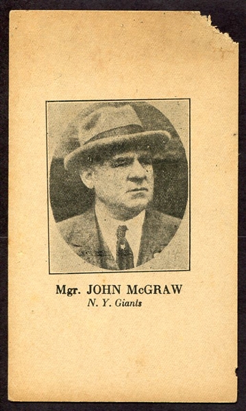 1925 John McGraw Postcard