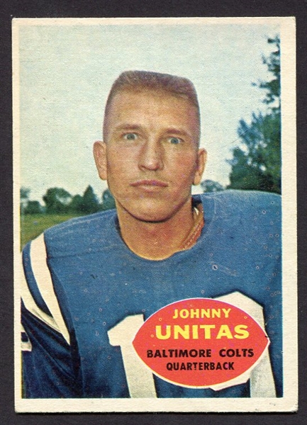 1960 Topps #1 Johnny Unitas Vg/Ex