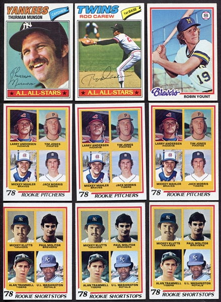 1977-1983 Rookie & HOFer Lot of 22 Cards