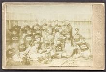 1890s Greens Nebraska Indians Baseball Team Cabinet