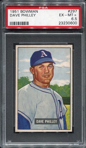 1951 Bowman #297 Dave Philley PSA 6.5