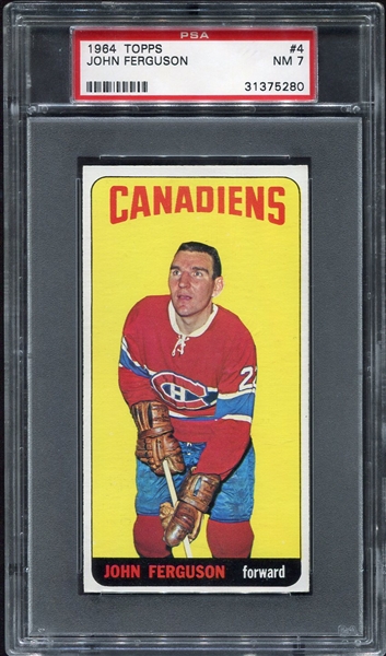 1964 Topps #4 John Ferguson Canadiens PSA 7