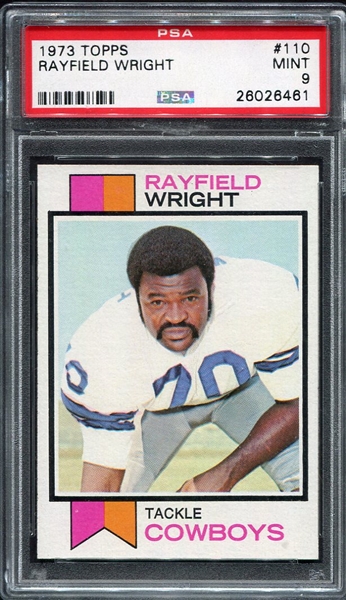 1973 Topps #100 Rayfield Wright PSA 9