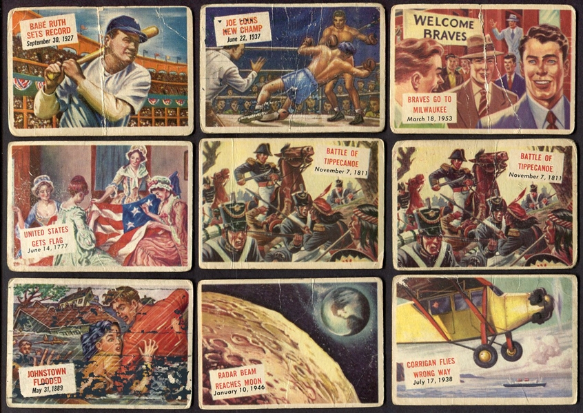 1954 Topps Scoops Lot of 43 Assorted