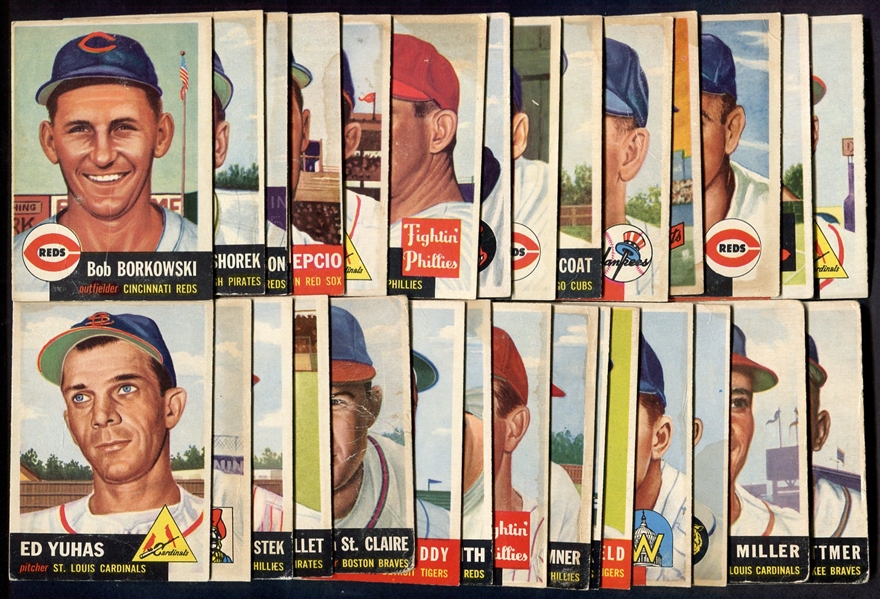 1953 Topps Lot of 30 Different