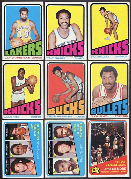 1972 Topps Basketball Lot of 60 Different Loaded w/Stars