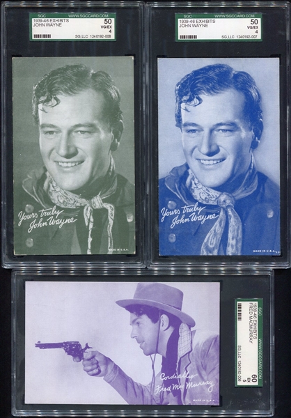1920s-50s Exhibits Western Movie Stars Lot of 10