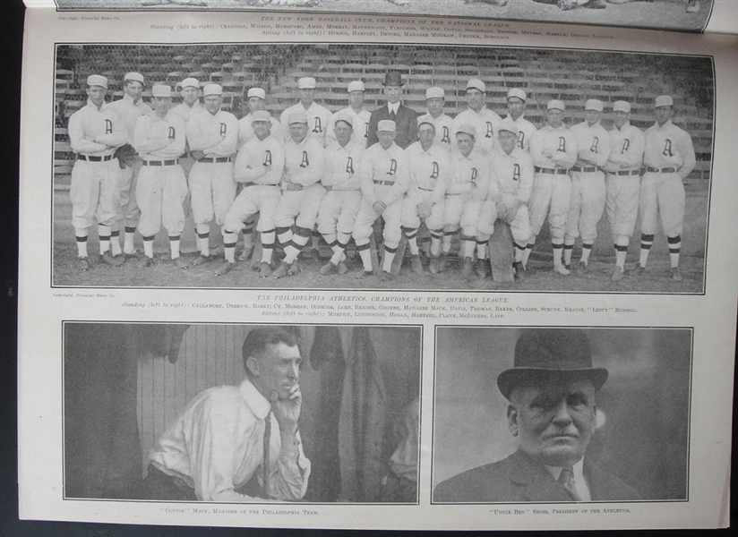 Two Different October 1911 Saturday Evening Mail w/World Series Photos