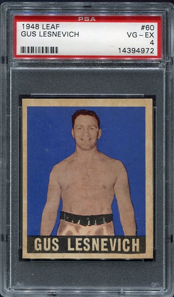 1948 Leaf Boxing #60 Gus Lesnevich PSA 4