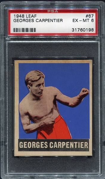 1948 Leaf Boxing #67 Georges Carpentier PSA 6