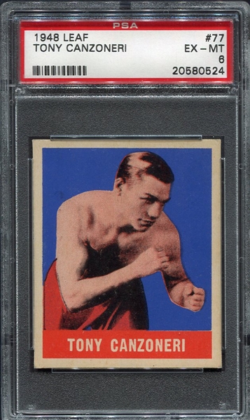 1948 Leaf Boxing #77 Tony Canzoneri PSA 6