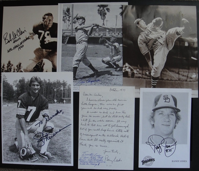 Autograph Lot of 17 Items All Sports