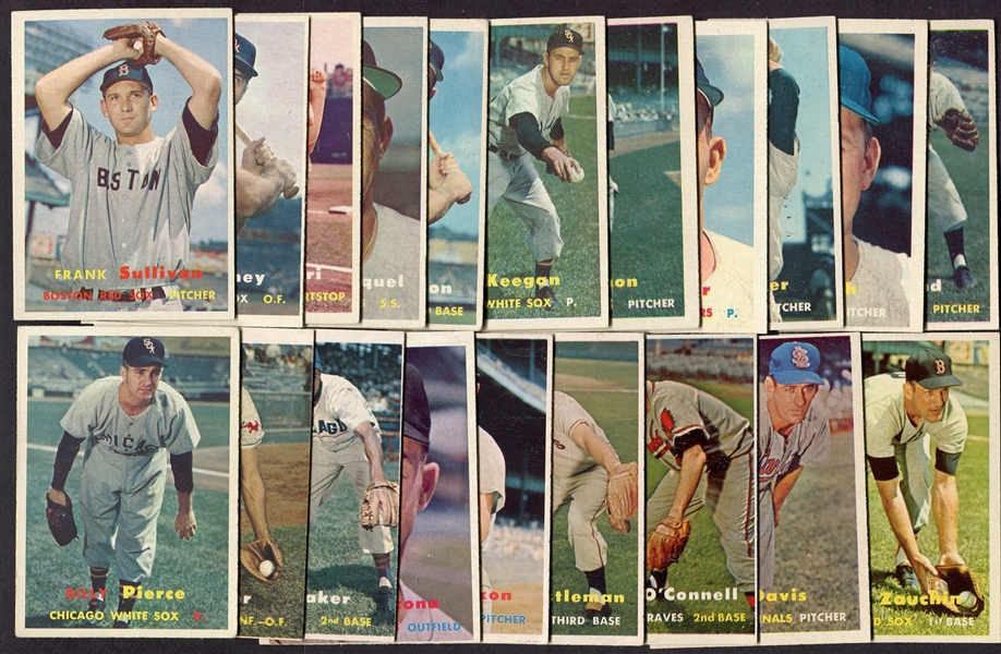 1957 Topps Lot of 20 Different Most Ex+/-