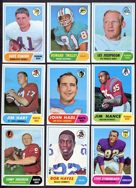 1968 Topps Football Lot of 15 EX-Exmt
