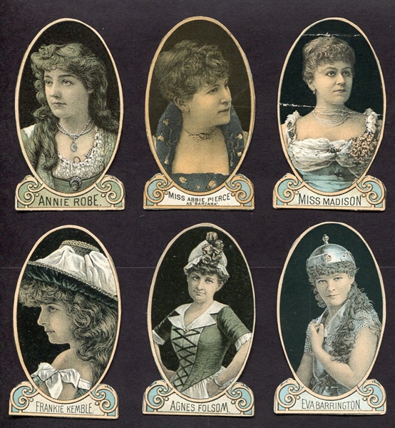 N342 Between The Acts Actresses Lot of 6 Cut to Shape