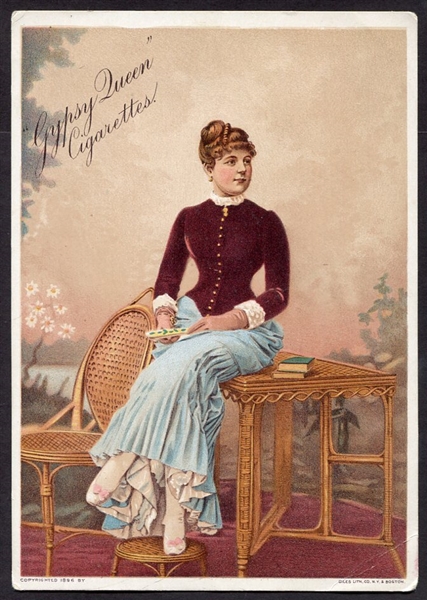 Gyspy Queen Cigarettes Large Size Trade Card