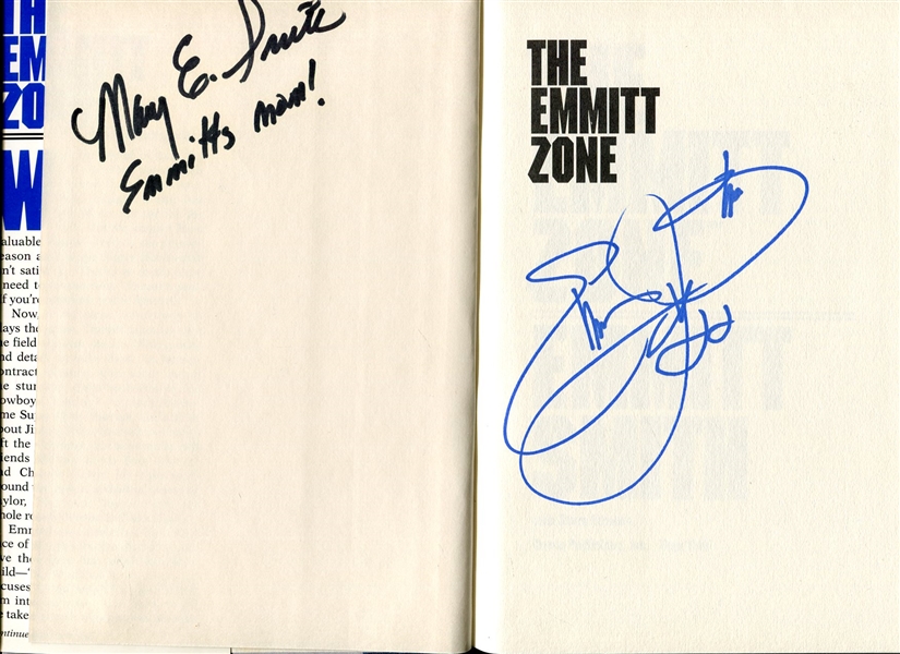 Emmitt Smith Signed Hardback "The Emmitt Zone"