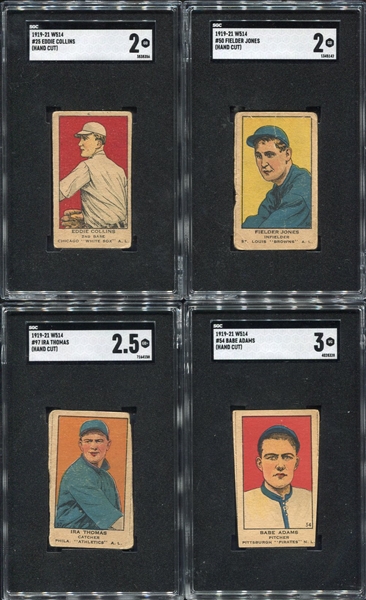 W514 Lot of 5 Different SGC Graded w/Collins & Lefty Williams