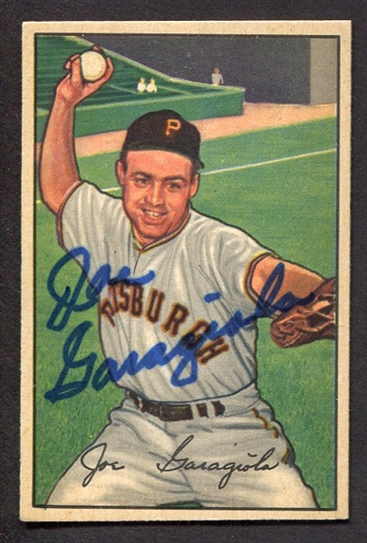 1952 Bowman #27 Joe Garagiola Autographed