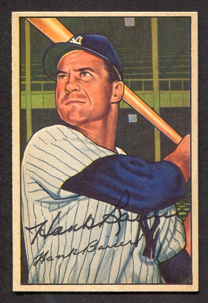 1952 Bowman #65 Hank Bauer Autographed 