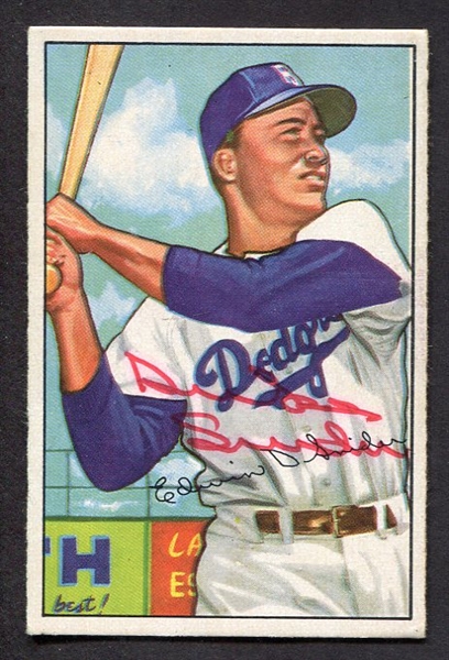 1952 Bowman #116 Duke Snider Autographed