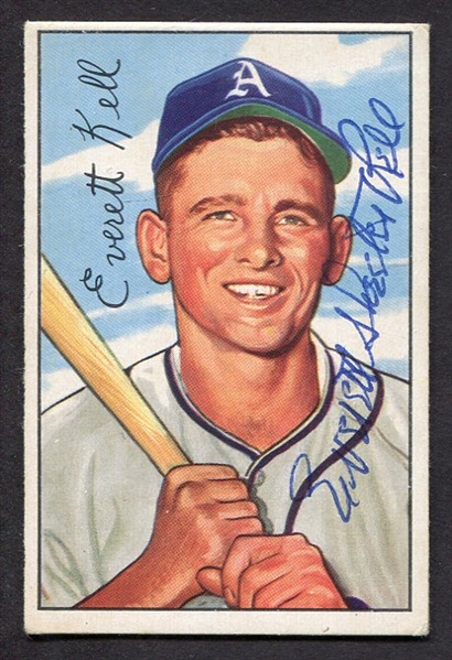 1952 Bowman #242 Everett Kell Autographed