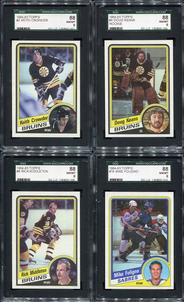 1984-85 Topps Hockey Lot of 15 SGC 88 & 92s