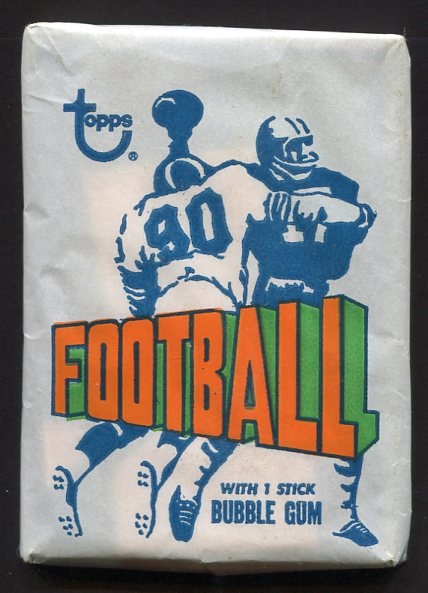 1972 Topps Football Unopened Wax Pack 