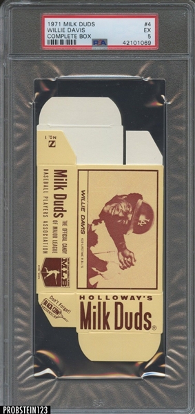1971 Milk Duds Willie Davis Complete Box PSA 5 