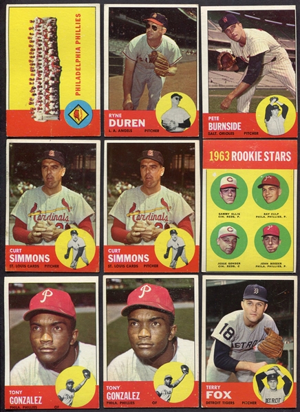 1963 Topps Lot of 27 VG-EXMT