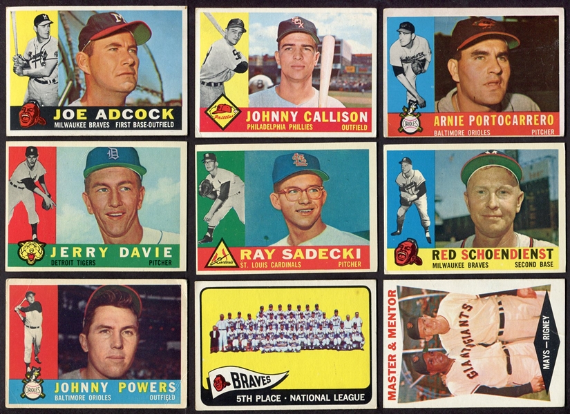 1960-1966 Topps Lot of 18 Different VG-EX