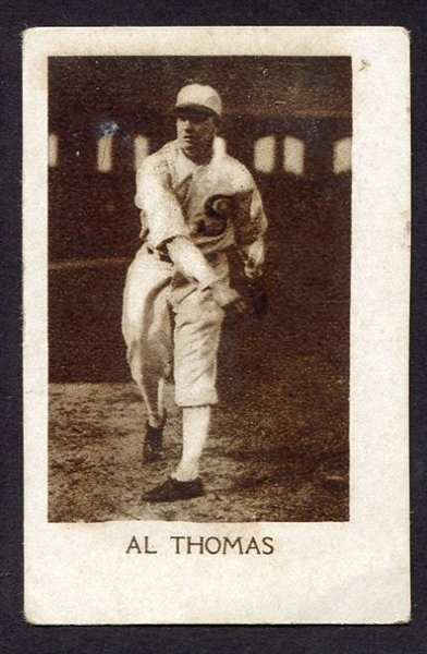 1928 Star Player Candy Al Thomas Chicago White Sox