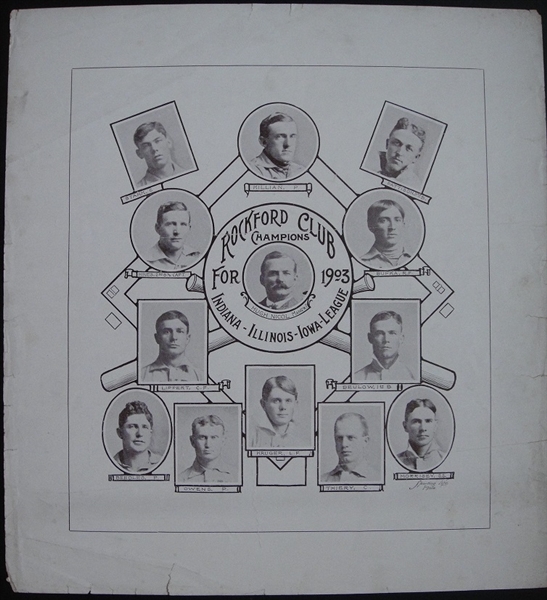 W601 1902 Rockford Triple I League Champions