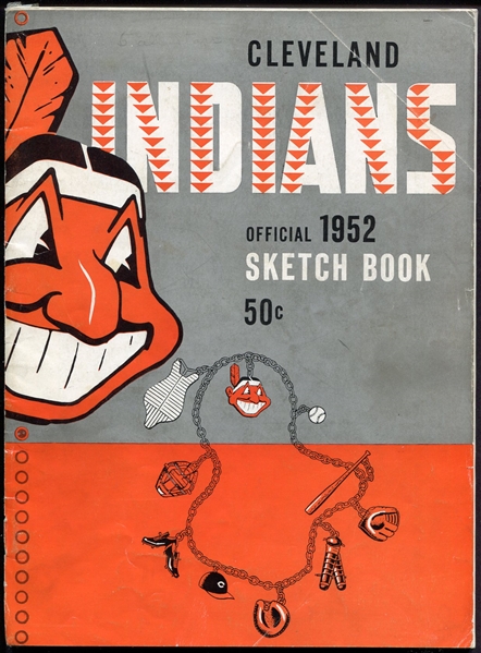 1952 Cleveland Indians Sketch Book
