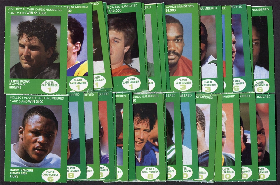 1990 NFL BP Trading Card Game Lot of 37 Different