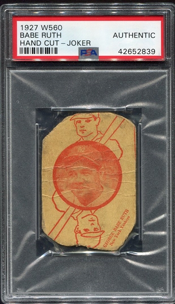W560 Babe Ruth PSA Authentic
