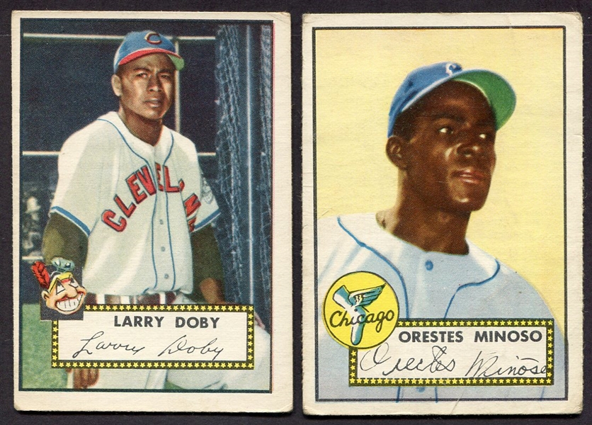 1952 Topps #243 Larry Doby & #195 Minnie Minoso