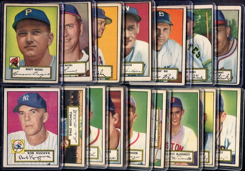 1952 Topps Lot of 54 Different