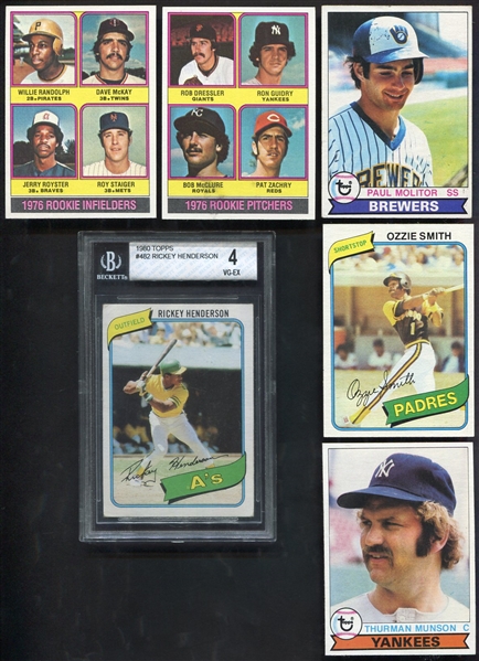1970s/80s Star/HOF/Rookie Card Lot of 15 Different