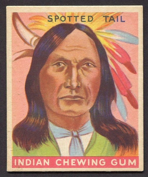 R73 1933 Goudey Indian Gum #46 Spotted Tail Exmt/Nrmt