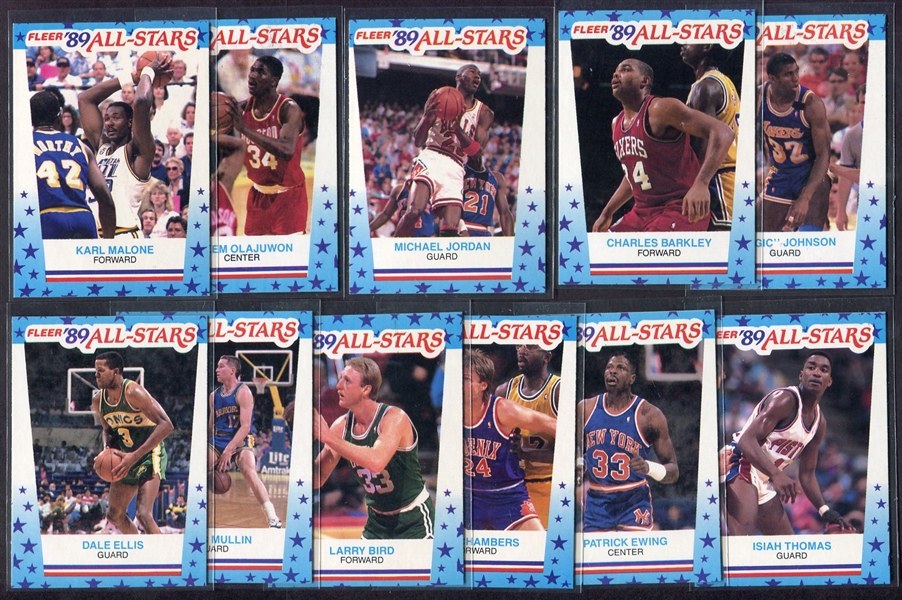1989-90 Fleer Basketball Complete Set w/Stickers 