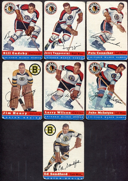 1954-55 Topps Hockey Lot of 7 Different