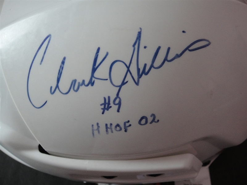 Clark Gillies Autographed Hockey Helmet JSA Certified
